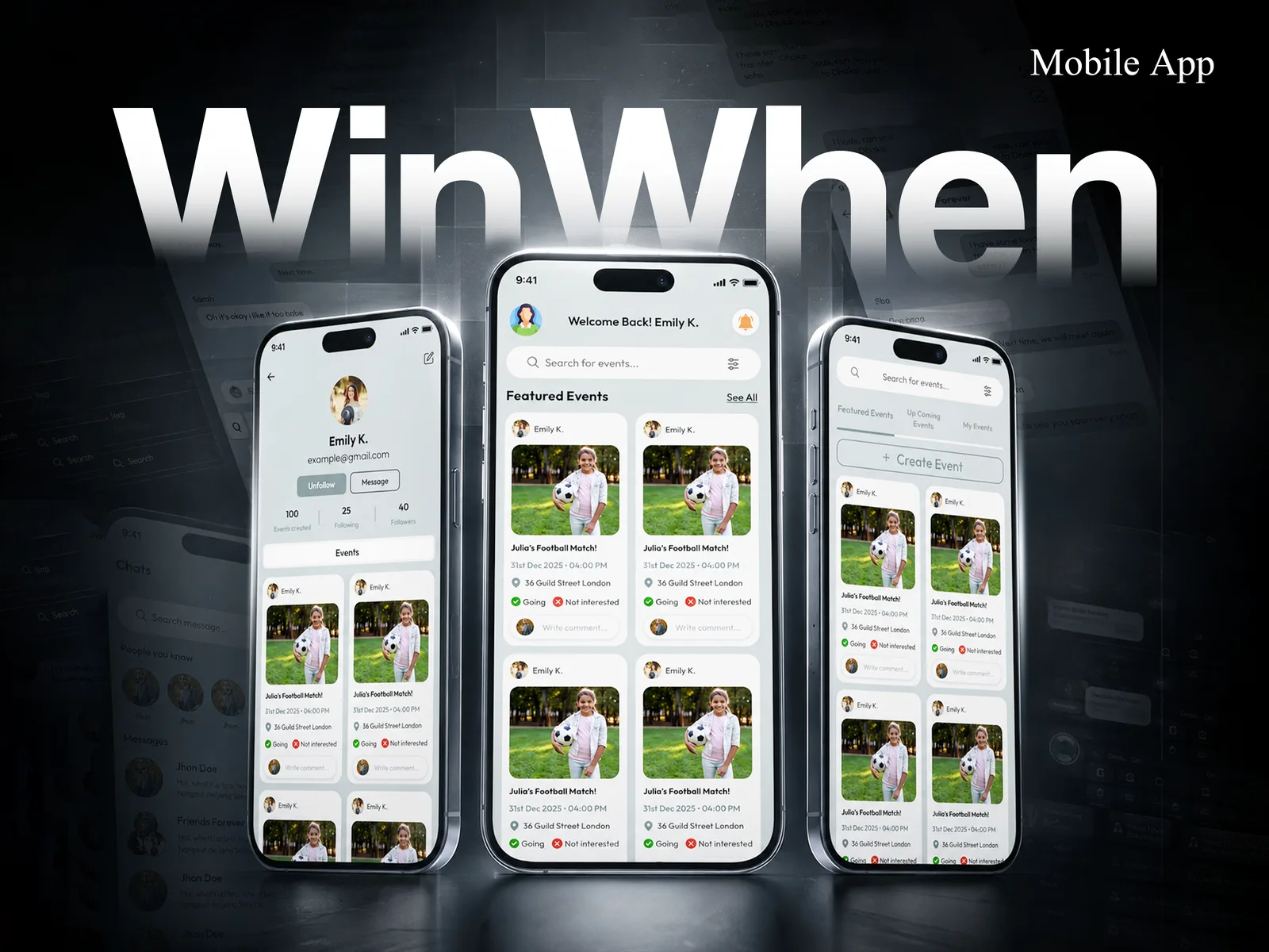 WinWhen Community Events App